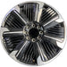 24" ESCALADE IQ 25 24x9 single spoke gloss black opt RDV Original OEM Wheel Rim - Front View