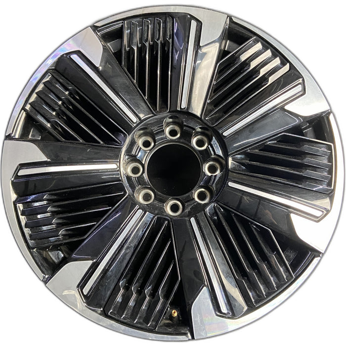 24" ESCALADE IQ 25 , single spoke, gloss black Original OEM Wheel Rim - Front View
