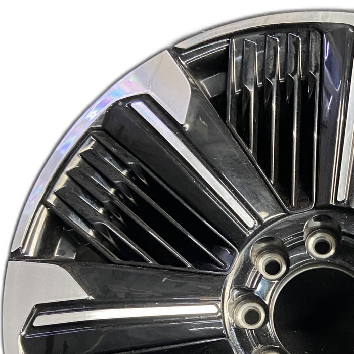 24" ESCALADE IQ 25 24x9 single spoke gloss black opt RDV Original OEM Wheel Rim - Angle View