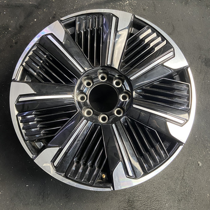 24" ESCALADE IQ 25 , single spoke, gloss black Original OEM Wheel Rim - Angle View