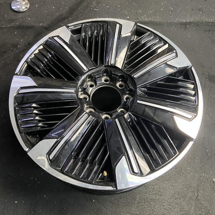 24" ESCALADE IQ 25 , single spoke, gloss black Original OEM Wheel Rim - Side Profile