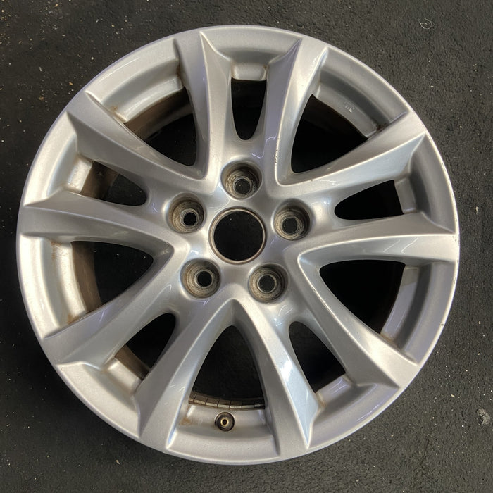 16" MAZDA 3 14-16 16x6.5, alloy, Original OEM Wheel Rim - Angle View