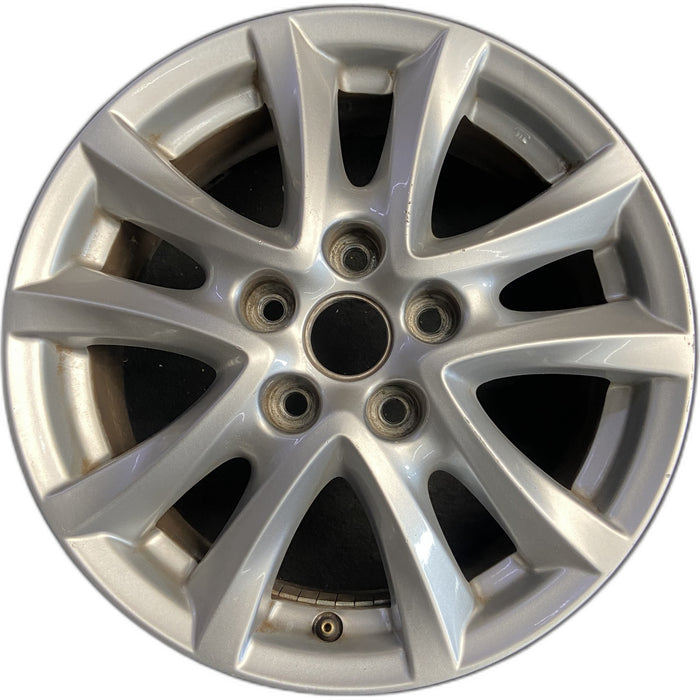 16" MAZDA 3 14-16 16x6.5, alloy, Original OEM Wheel Rim - Front View