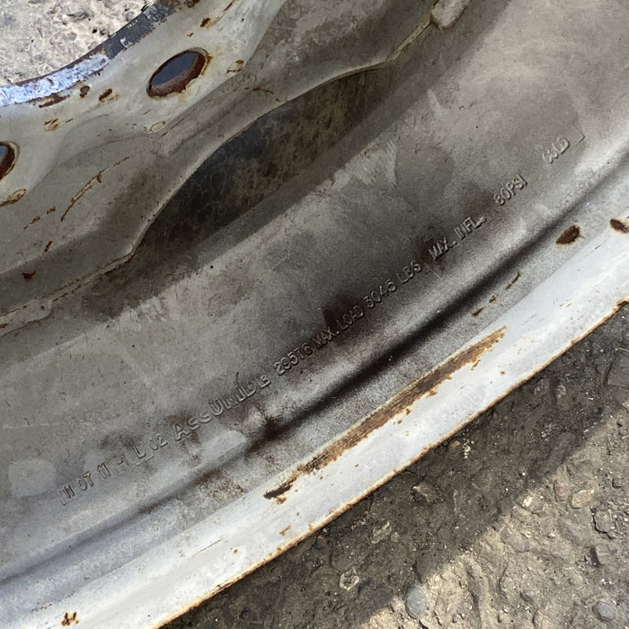 16" FORD E150 VAN 07 , steel, Original OEM Wheel Rim - Back View