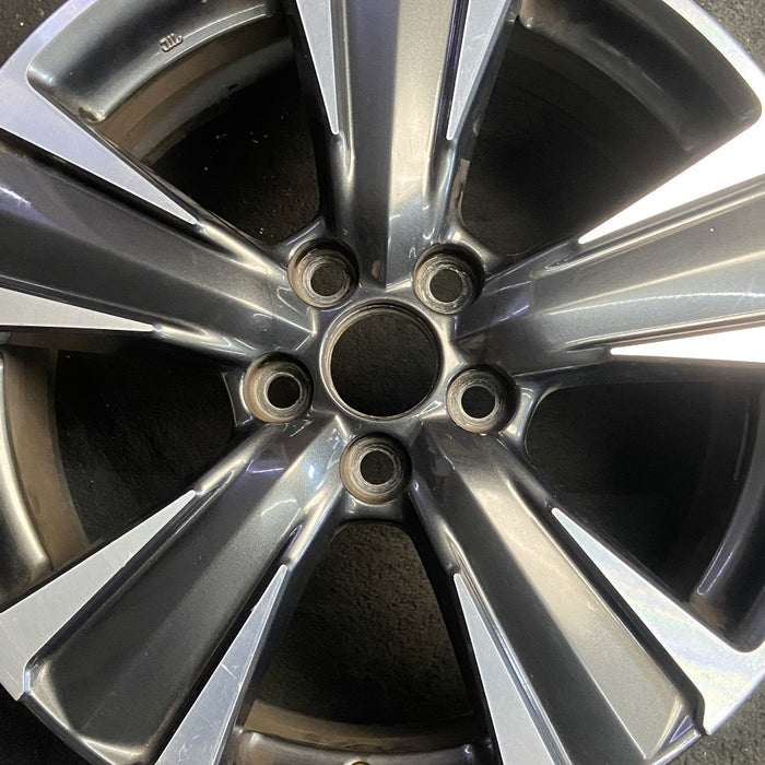 18" UX200 19-23 18x7 alloy 5 spoke Original OEM Wheel Rim - Angle View