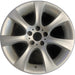 18" BMW 525i 04-05 18x8 , 7 spoke, flared end spoke Original OEM Wheel Rim - Front View