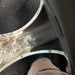 18" BMW 525i 04-05 18x8 , 7 spoke, flared end spoke Original OEM Wheel Rim - Back View