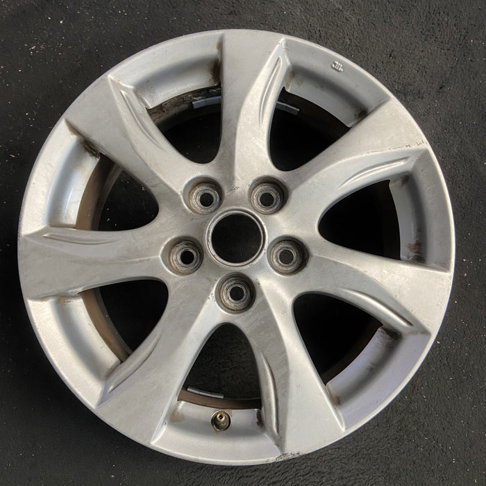 16" MAZDA 3 10-11 16x6.5, alloy, Original OEM Wheel Rim - Angle View