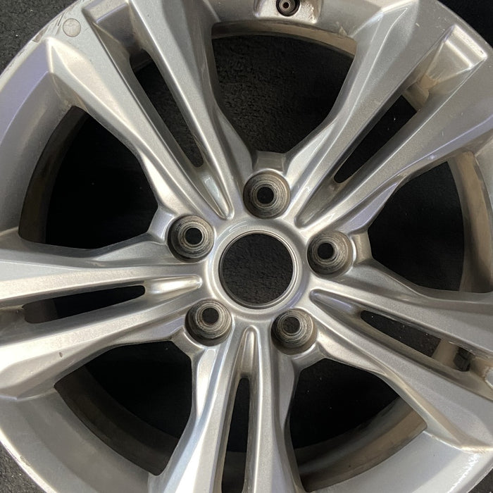 17" SONATA 18-19 17x7 alloy gasoline US built Original OEM Wheel Rim - Angle View
