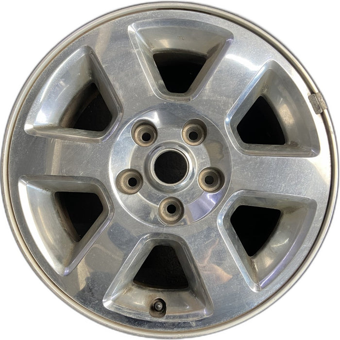 17" COMMANDER 06 17x7.5 aluminum 6 spoke Original OEM Wheel Rim - Front View
