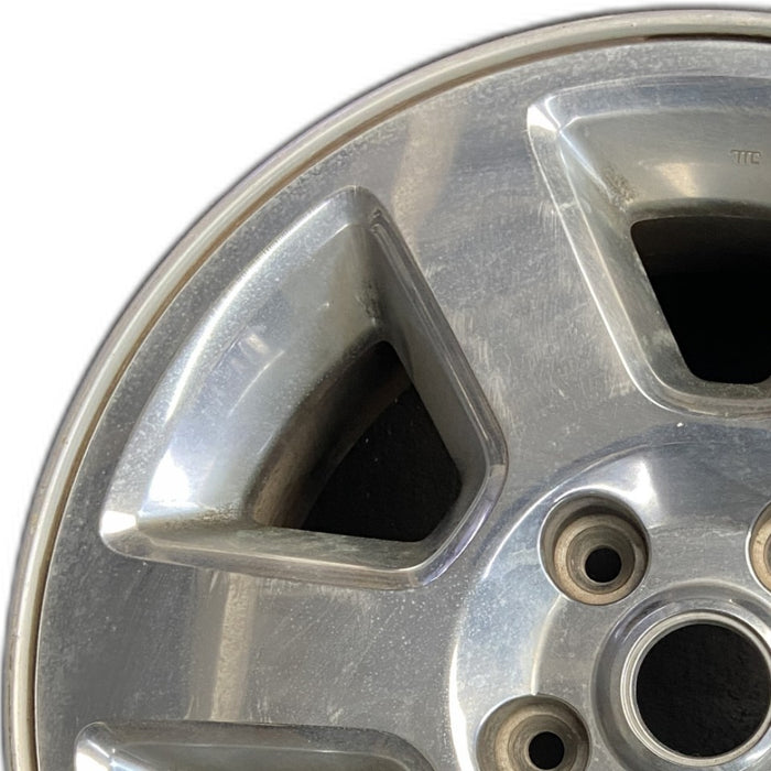 17" COMMANDER 06 17x7.5 aluminum 6 spoke Original OEM Wheel Rim - Angle View