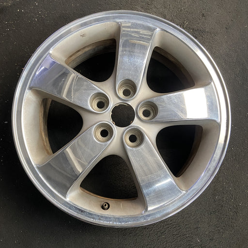 17" STRATUS 03-05 Cpe, 17x6.5 , chrome Original OEM Wheel Rim - Angle View