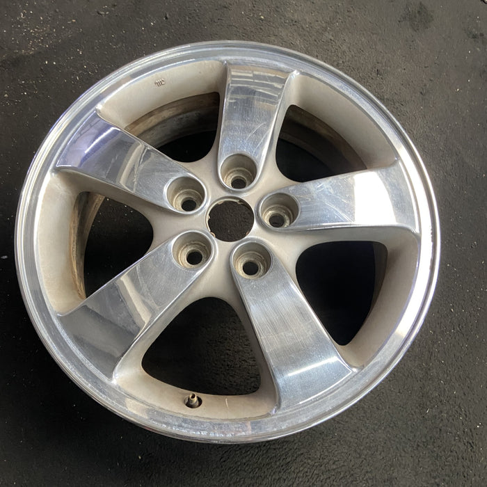 17" STRATUS 03-05 Cpe, 17x6.5 , chrome Original OEM Wheel Rim - Side Profile