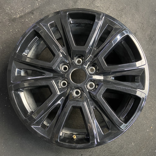 20" FORD F150 PICKUP 24-25 20x8.5, , split spoke, , black Original OEM Wheel Rim - Angle View