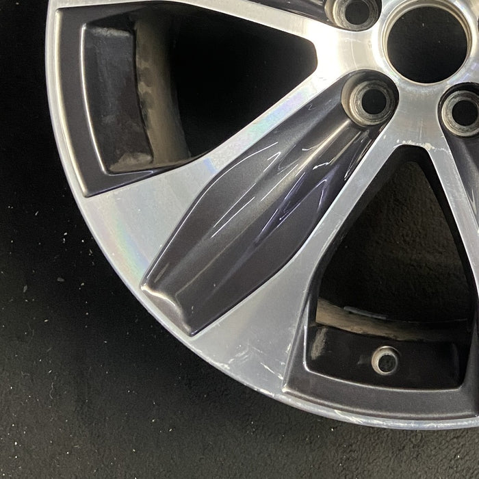 18" HIGHLANDER 20-21 18x8 alloy 5 spoke machined dark gray Original OEM Wheel - Additional View