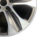 18" HIGHLANDER 20-21 18x8 alloy 5 spoke machined dark gray Original OEM Wheel - Close-Up Detail