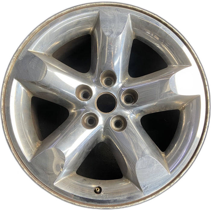 20" DODGE 1500 PICKUP 06 5 lug, 20x9 , w/o argent Original OEM Wheel Rim - Front View
