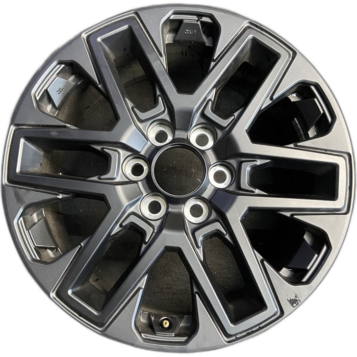 20" SEQUOIA 23-25 20x8 open spoke 6 spoke matte black Original OEM Wheel Rim - Front View