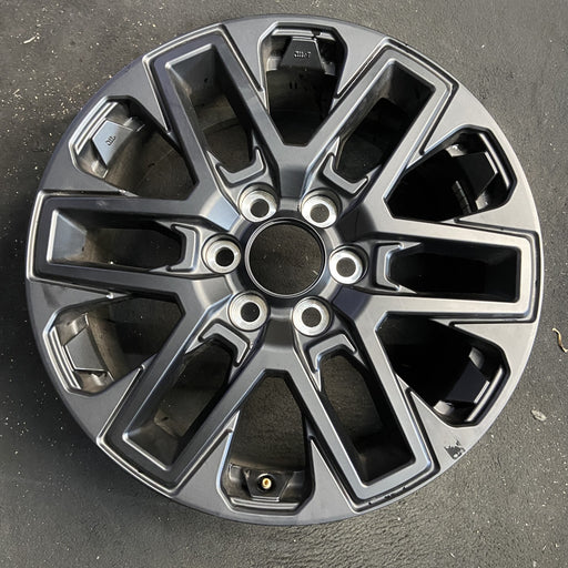 20" SEQUOIA 23-25 20x8, open spoke , matte black Original OEM Wheel Rim - Angle View