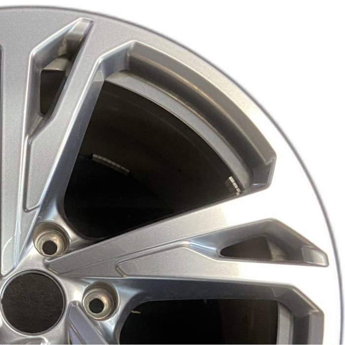 20" E-TRON GT 22-24 20x11 silver Original OEM Wheel Rim - Side Profile