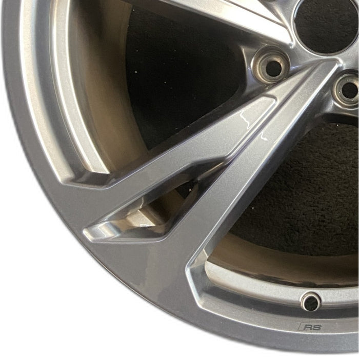 20" E-TRON GT 22-24 20x11 silver Original OEM Wheel Rim - Back View