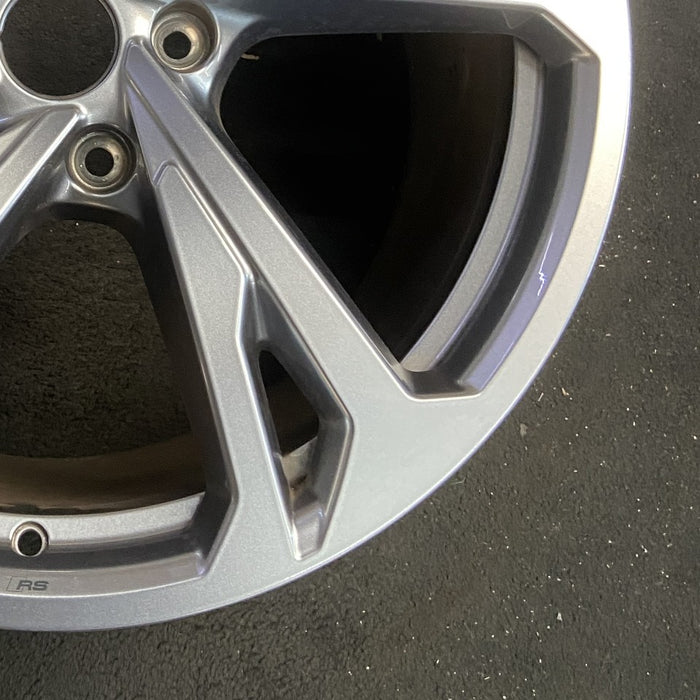 20" E-TRON GT 22-24 20x11 silver Original OEM Wheel Rim - Back View