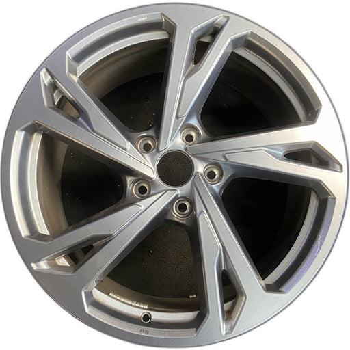 20" E-TRON GT 22-24 20x9, silver Original OEM Wheel Rim - Front View