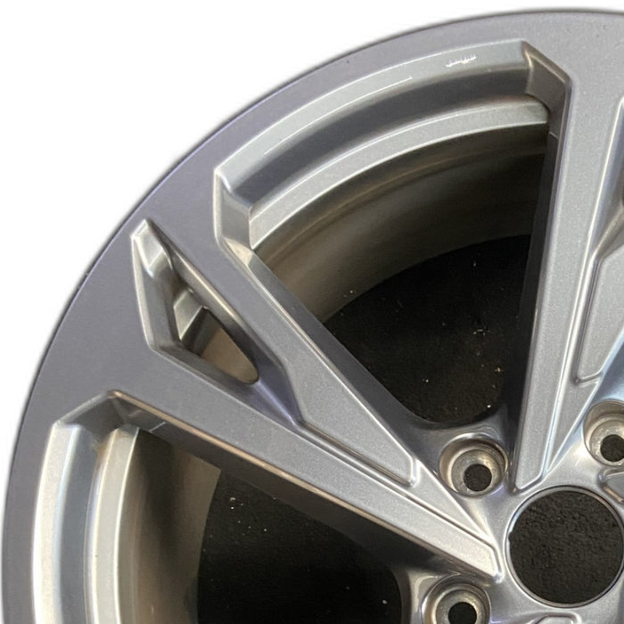 20" E-TRON GT 22-24 20x9 silver Original OEM Wheel Rim - Angle View