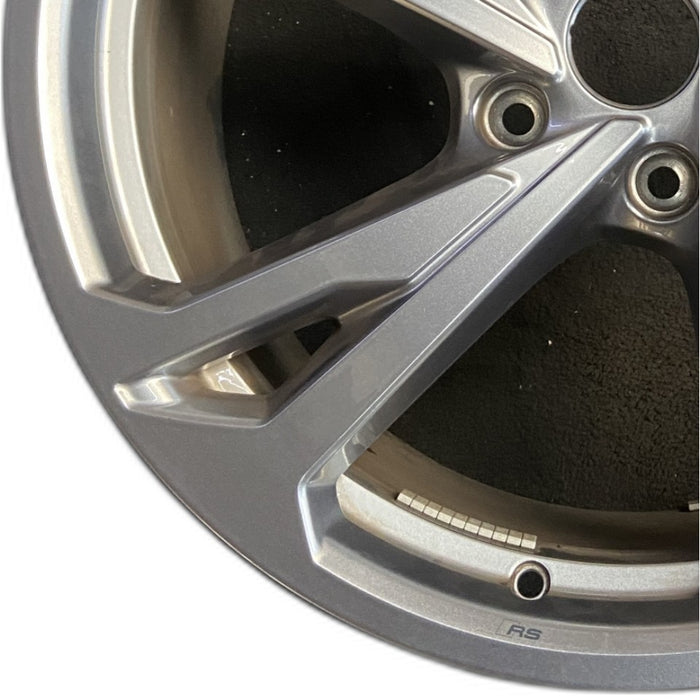 20" E-TRON GT 22-24 20x9 silver Original OEM Wheel Rim - Back View