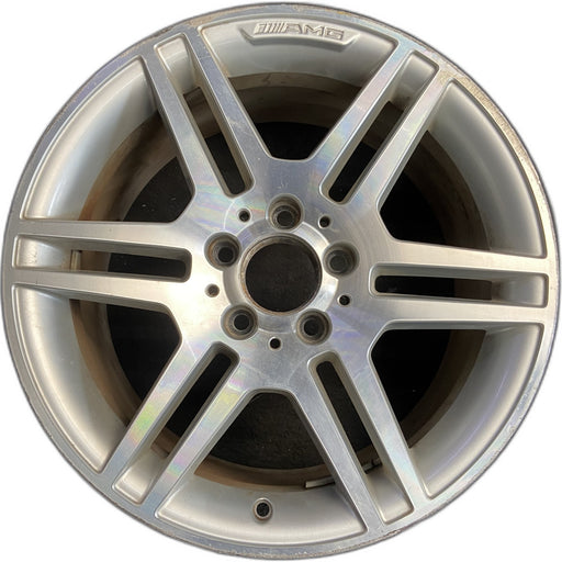 17" MERCEDES C-CLASS 08 204 Type; C350, 17x8.5 Original OEM Wheel Rim - Front View