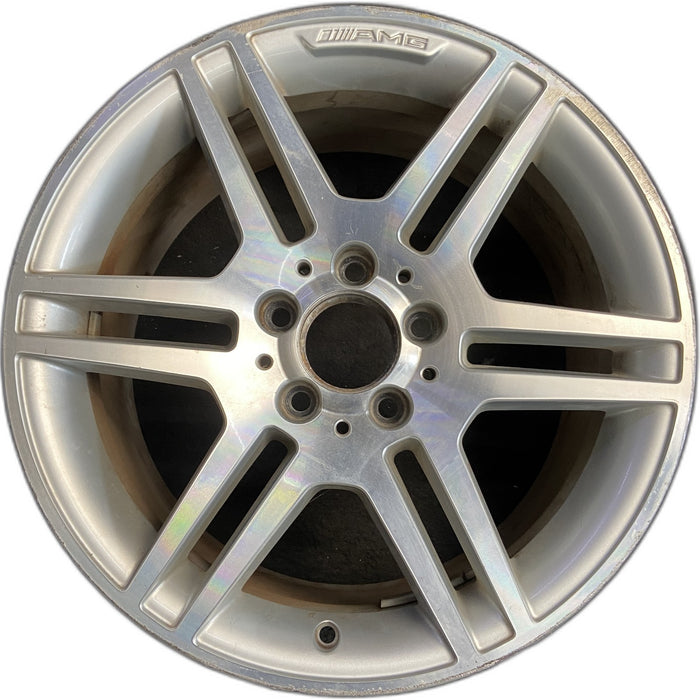 17" MERCEDES C-CLASS 08 204 Type; C350, 17x8.5 Original OEM Wheel Rim - Front View