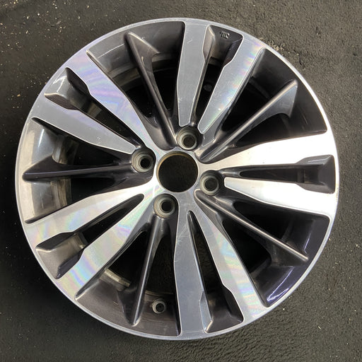 16" FIT 15-17 16x6 , 15 spoke Original OEM Wheel Rim - Angle View