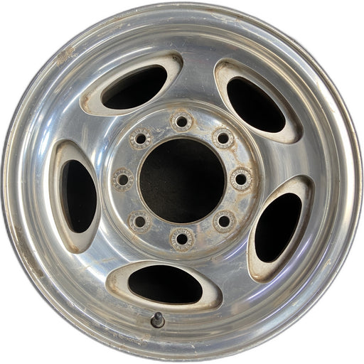 16" EXCURSION 00-05 , aluminum, 5 oval openings Original OEM Wheel Rim - Front View