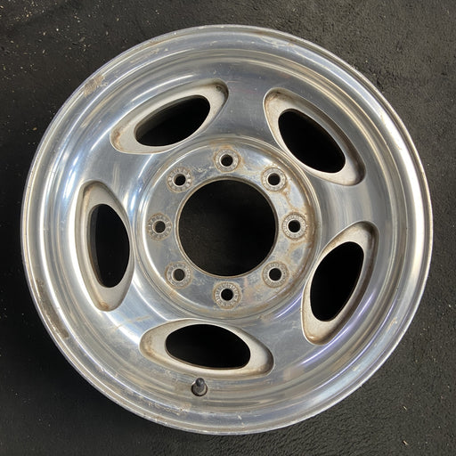 16" EXCURSION 00-05 , aluminum, 5 oval openings Original OEM Wheel Rim - Angle View