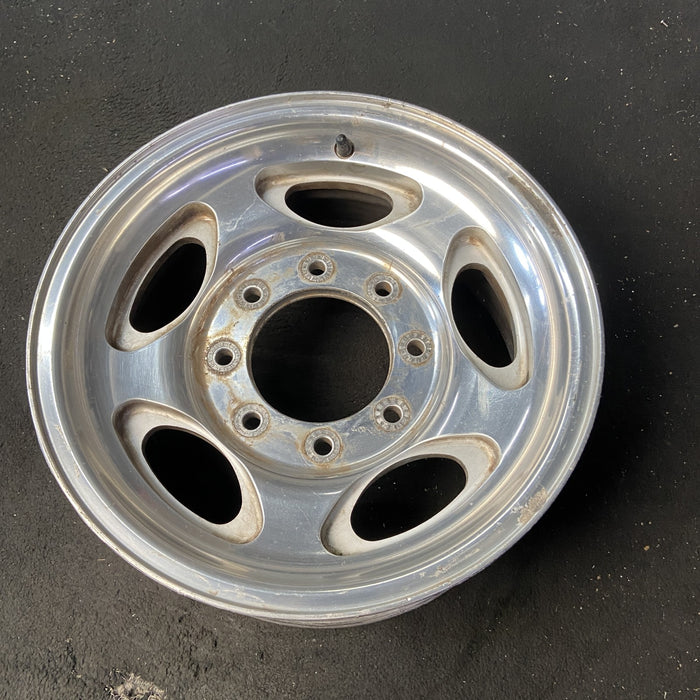 16" EXCURSION 00-05 , aluminum, 5 oval openings Original OEM Wheel Rim - Close-Up Detail