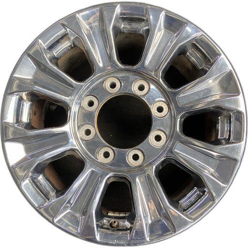 18" FORD F250SD PICKUP 17 18x8 , aluminum, 8 spoke , Original OEM Wheel Rim - Front View