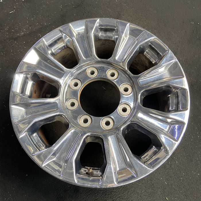 18" FORD F250SD PICKUP 17 18x8 , aluminum, 8 spoke , Original OEM Wheel Rim - Side Profile