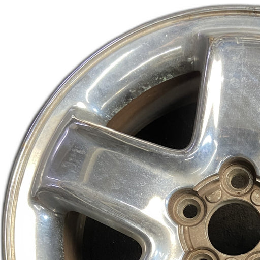 16" STRATUS 01-03 Sdn 16x6.5 aluminum 5 spoke chrome Original OEM Wheel Rim - Angle View
