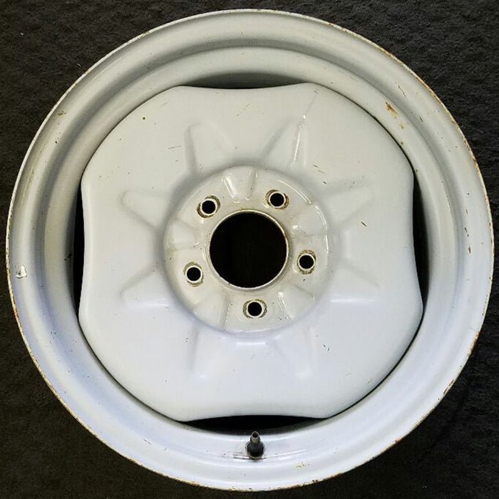 17" EXPEDITION 00 14mm lug , 17x7.5, steel, , 4 slots Original OEM Wheel Rim - Front View