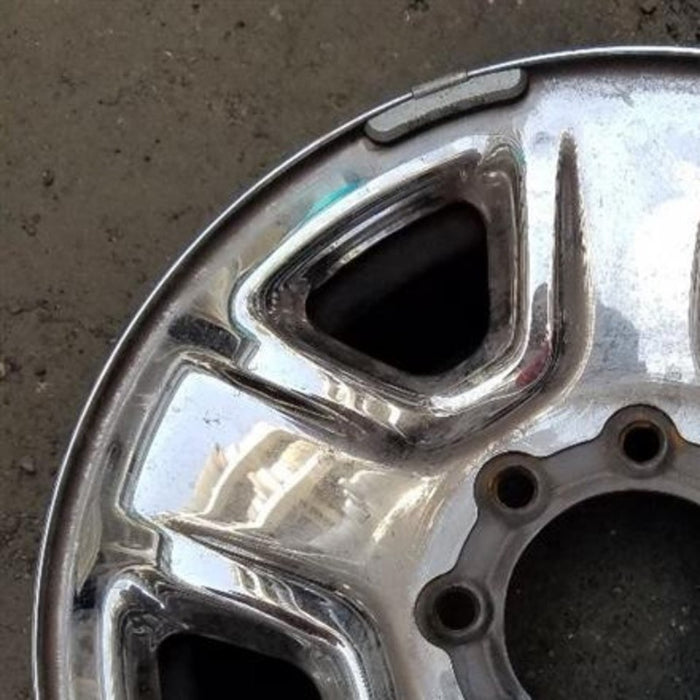 18" DODGE 2500 PICKUP 14 18x8, 5 spoke, chrome Original OEM Wheel Rim - Side Profile