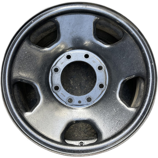 17" FORD F250SD PICKUP 05-07 17x7.5 SRW 5 spoke steel black Original OEM Wheel - Front View