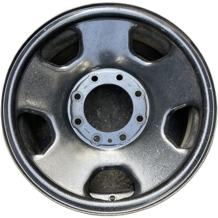 17" FORD F250SD PICKUP 05-07 17x7.5 SRW 5 spoke steel black Original OEM Wheel - Front View