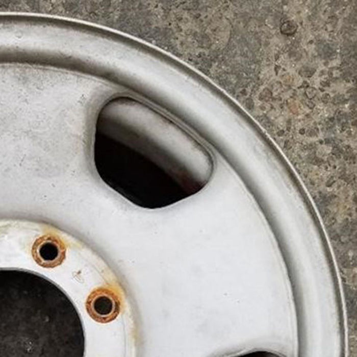 18" FORD F250SD PICKUP 06-07 18x8 SRW 5 spoke steel spare argent Original OEM - Close-Up Detail