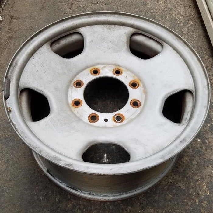 18" FORD F250SD PICKUP 06-07 18x8 SRW 5 spoke steel spare argent Original OEM - View 7