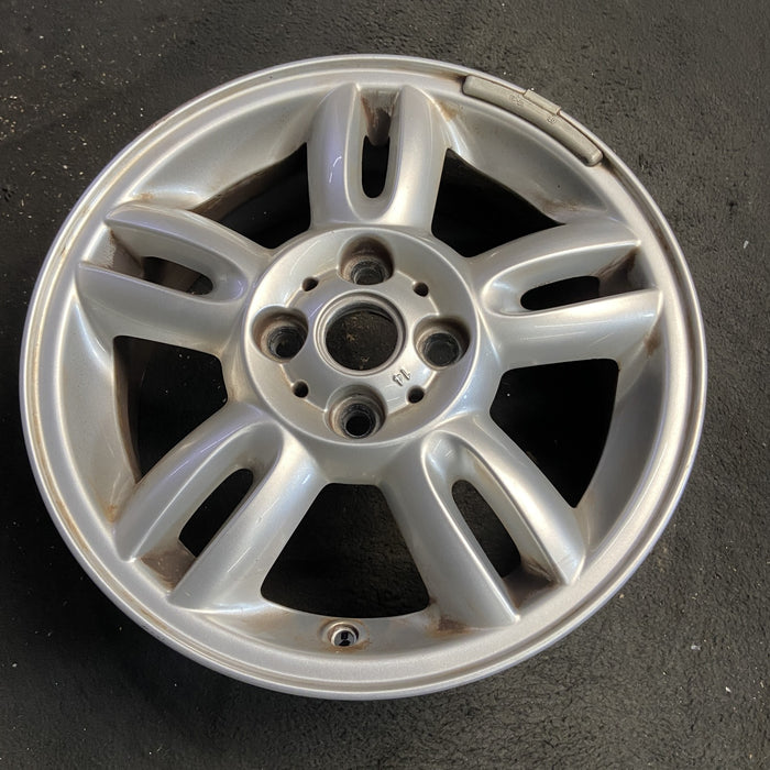 15" CLUBMAN 11-14 15x5.5, alloy, 5 twin spoke Original OEM Wheel Rim - Side Profile