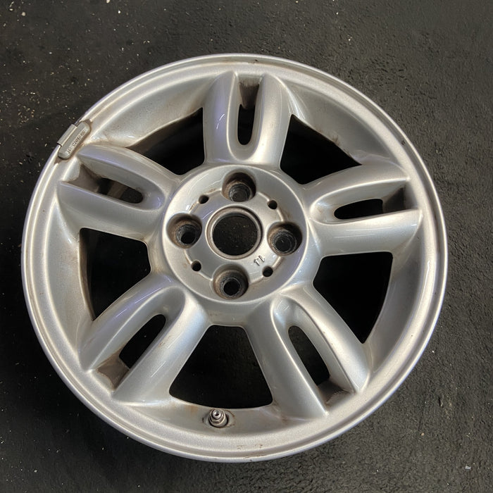 15" CLUBMAN 11-14 15x5.5, alloy, 5 twin spoke Original OEM Wheel Rim - Side Profile