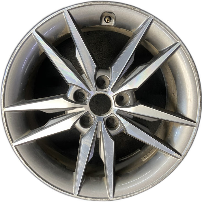 18" SONATA 15 18x7.5 exposed lug nuts Original OEM Wheel Rim - Front View