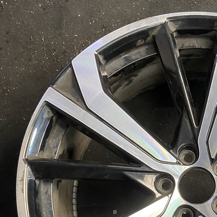 21" VOLVO XC60 22-24 21x8.5 alloy 5 spoke W spoke Original OEM Wheel Rim - Side Profile