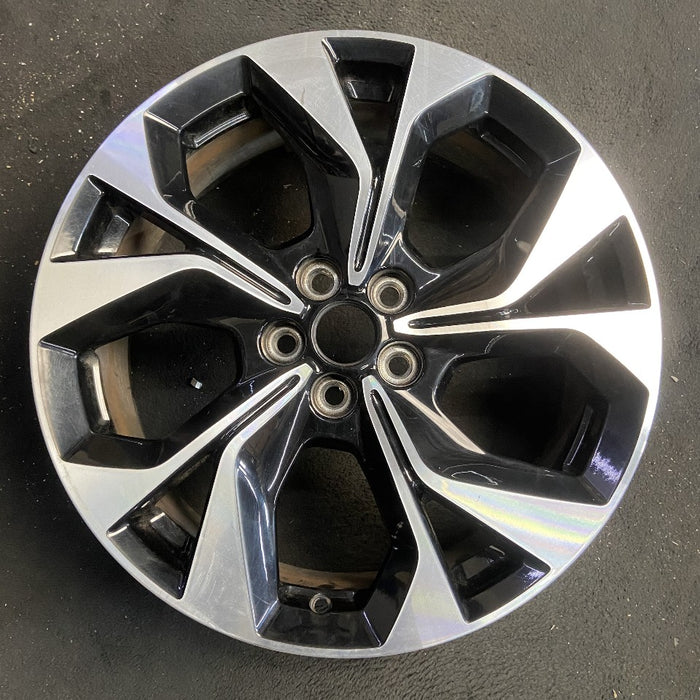 19" MUSTANG MACH-E 21-22 19x7 5 split spoke machined black pockets Original OEM - Front View