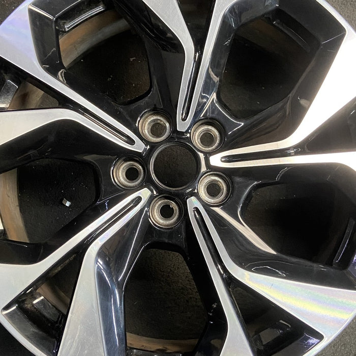 19" MUSTANG MACH-E 21-22 19x7 5 split spoke machined black pockets Original OEM - Angle View